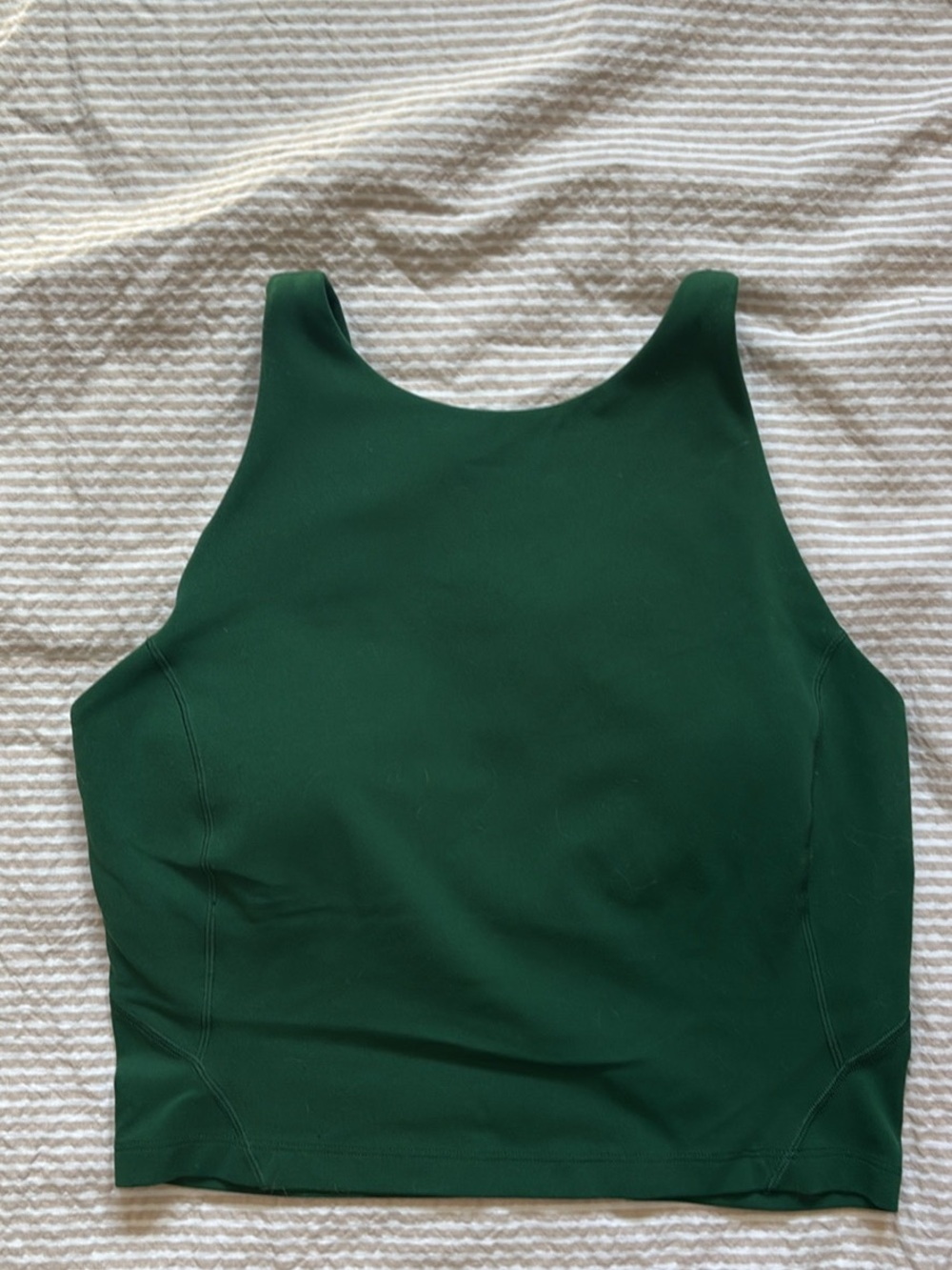 Women Align Green High-Neck Top